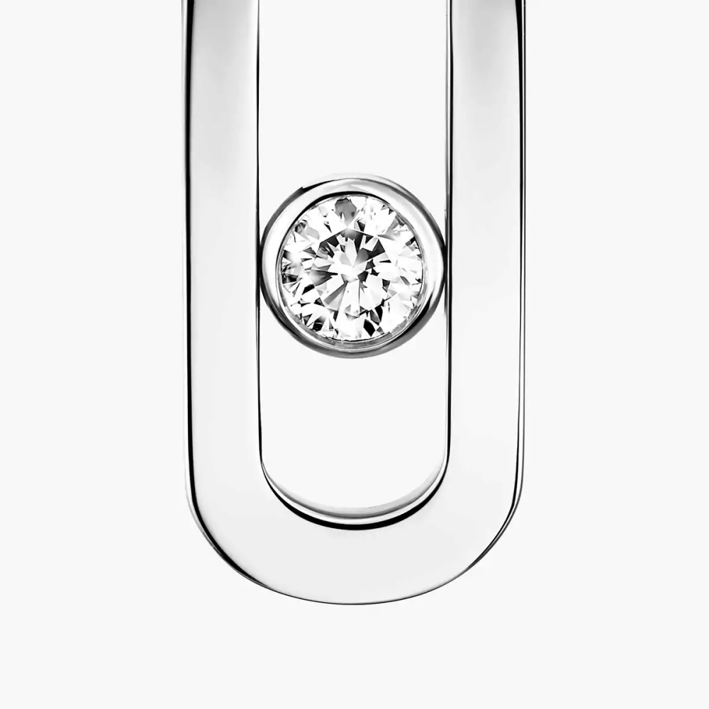 Move Uno Boucles d'oreilles Diamant Or Blanc