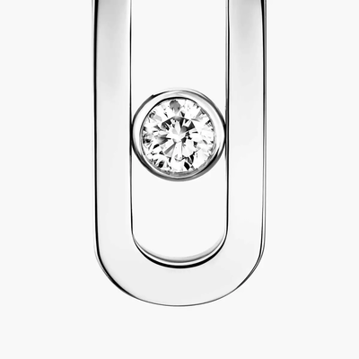 Move Uno Boucles d'oreilles Diamant Or Blanc