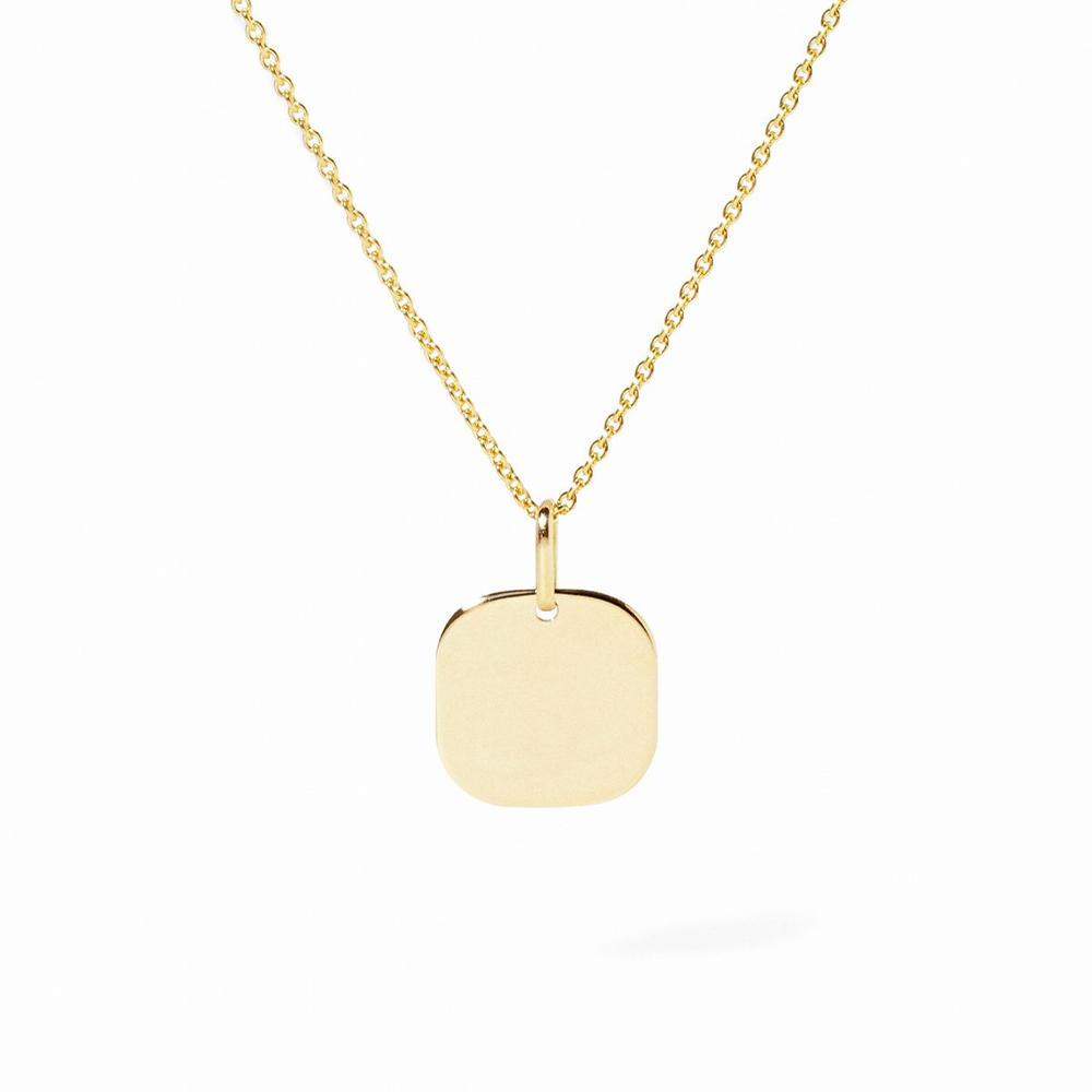 Square Tag 12mm Pendant