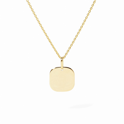Square Tag 12mm Pendant