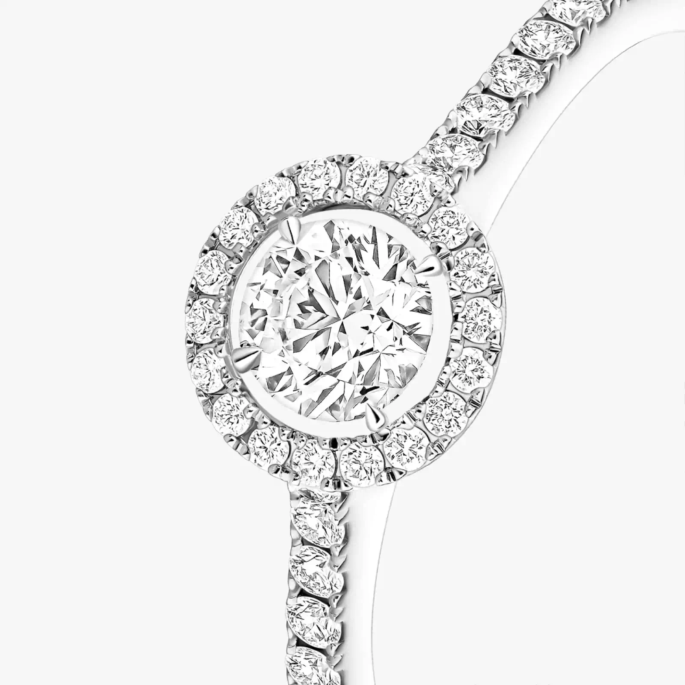Joy 0,25ct Bague Diamant Or Blanc
