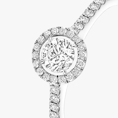 Joy 0,25ct Bague Diamant Or Blanc