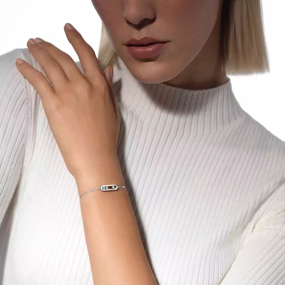 Baby Move Bracelet Diamant Or Blanc