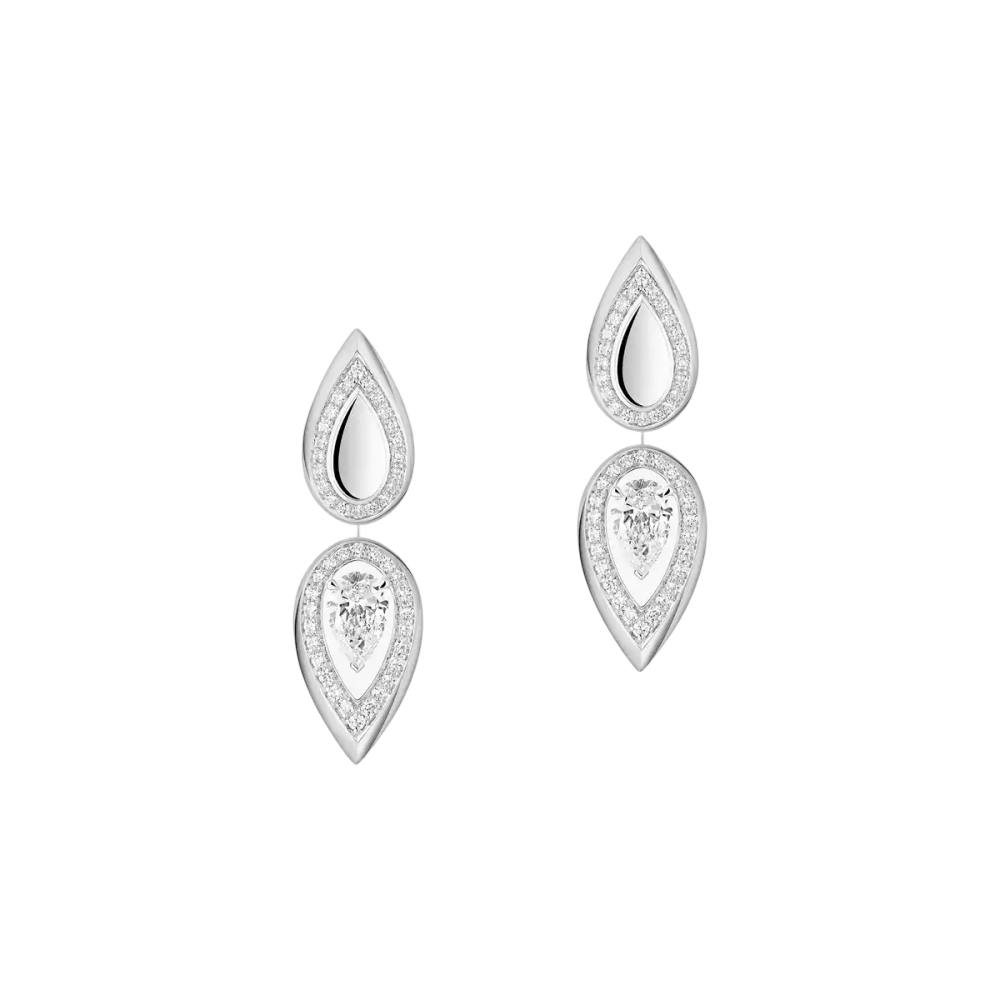 Fiery 0,25ct Boucles d'oreilles Diamant Or Blanc