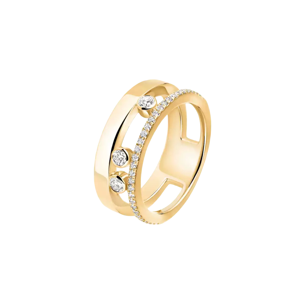 Bague Move Romane Bague Diamant Or Jaune