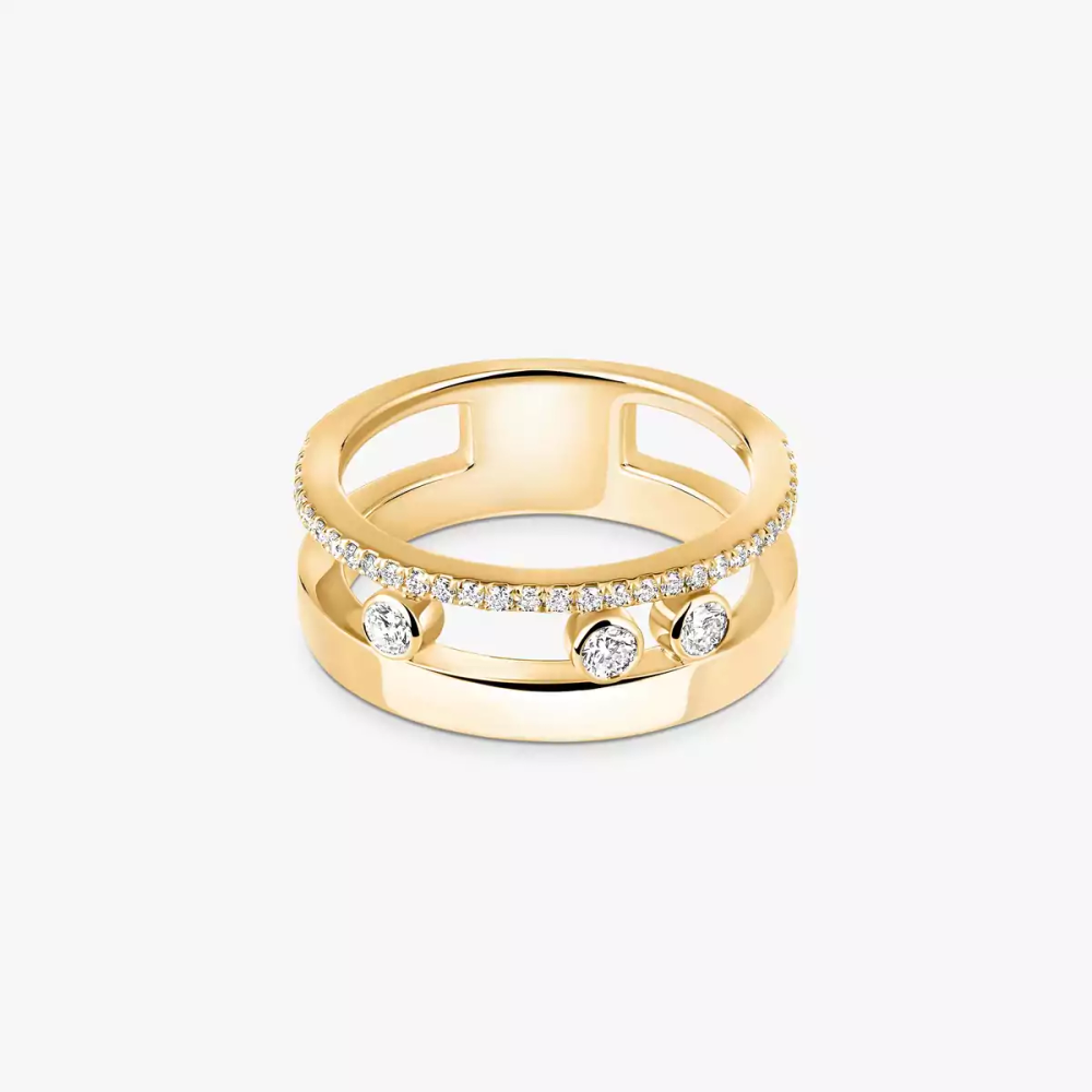 Bague Move Romane Bague Diamant Or Jaune