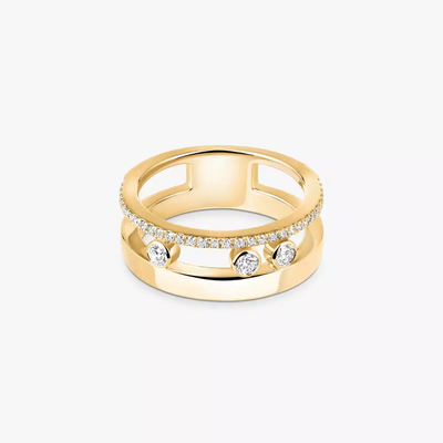 Bague Move Romane Bague Diamant Or Jaune