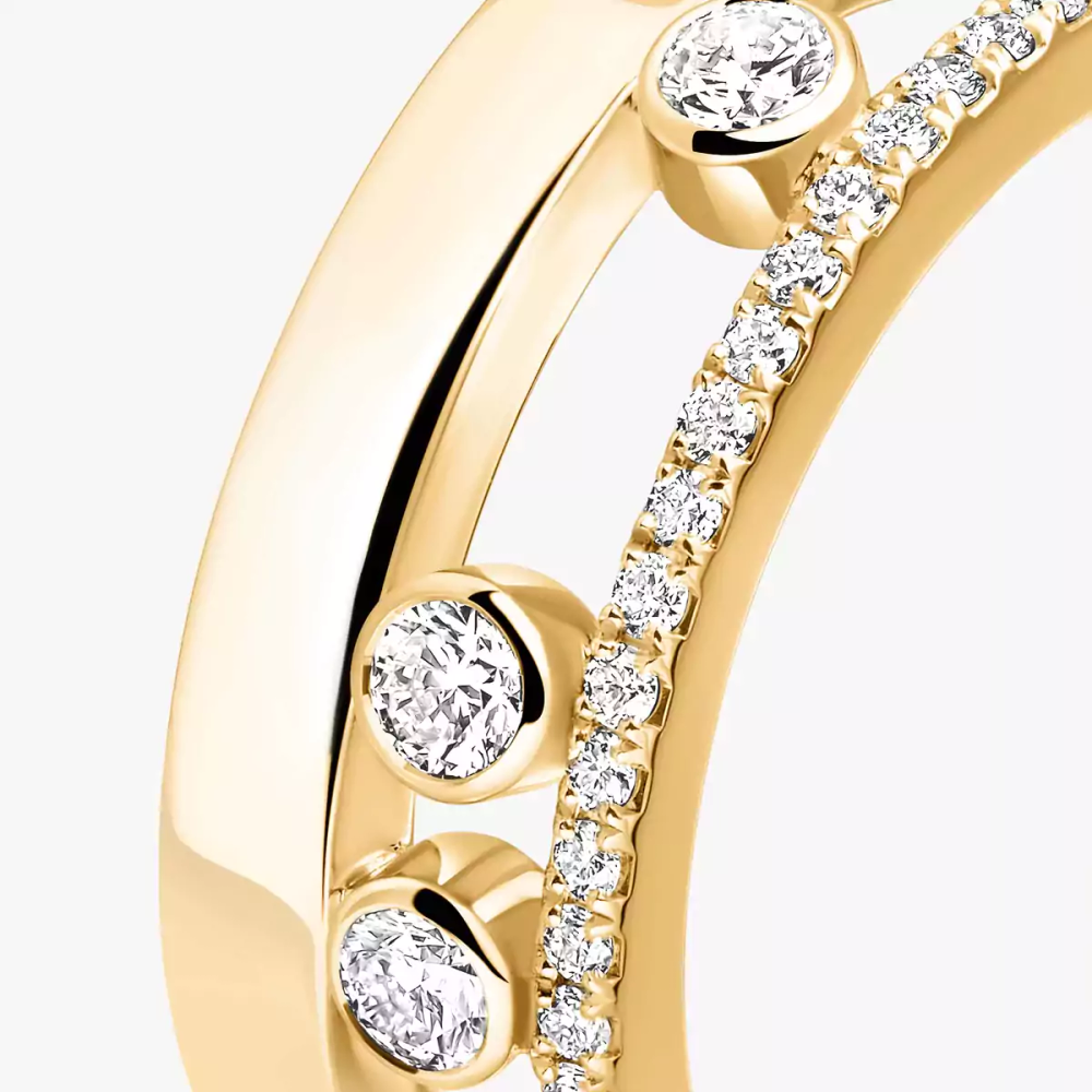 Bague Move Romane Bague Diamant Or Jaune