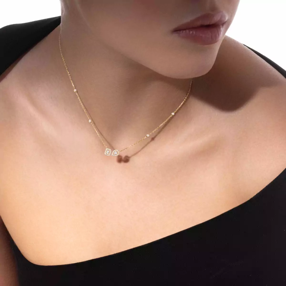 Collier toi & moi My Twin Collier Diamant Or Jaune