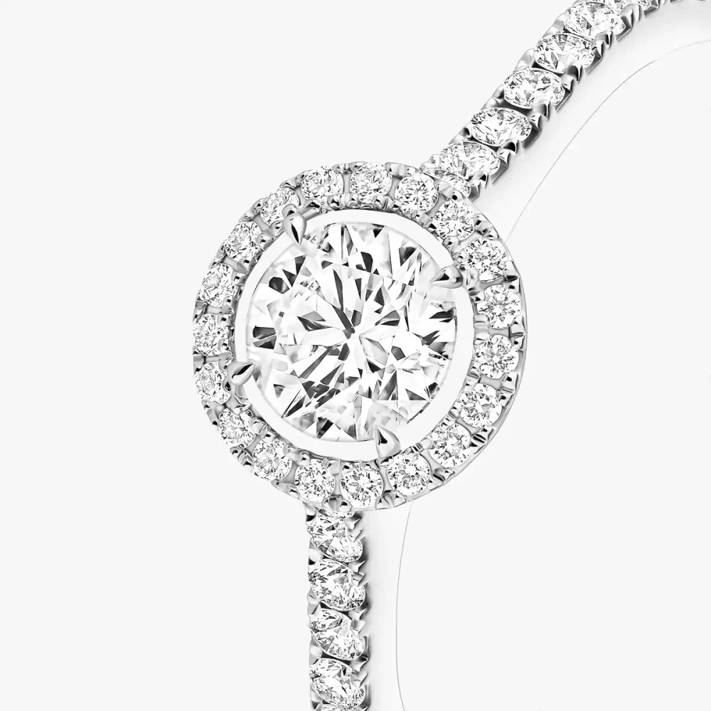 Joy 0,40ct Bague Diamant Or Blanc