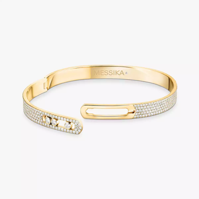 Bangle Move Noa Pavé Bracelet Diamant Or Jaune