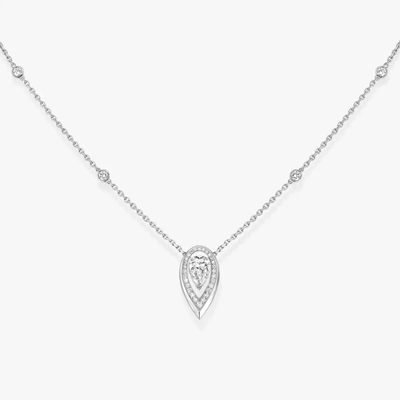 Fiery 0,25ct Collier Diamant Or Blanc
