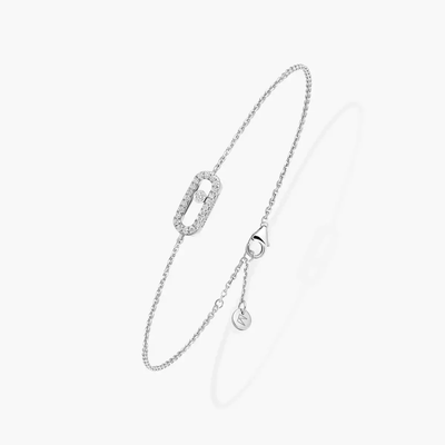 Bracelet Messika CARE(S) Pavé Bracelet Diamant Or Blanc