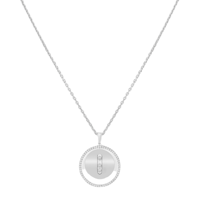 Lucky Move MM White Gold Diamond Necklace