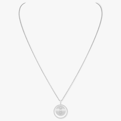 Lucky Move MM White Gold Diamond Necklace