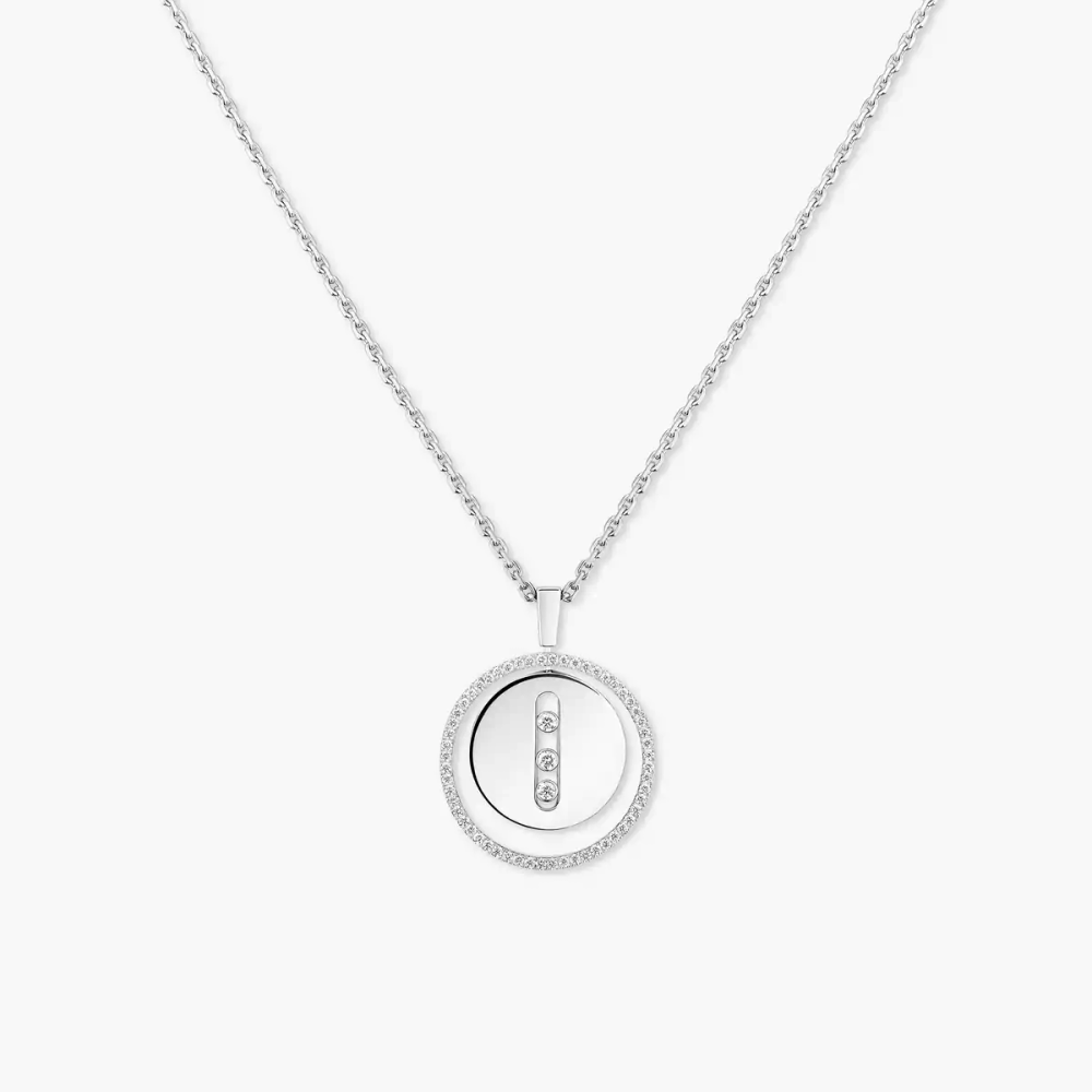 Lucky Move MM Collier Diamant Or Blanc