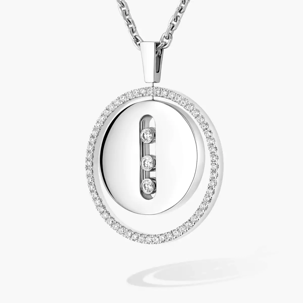 Lucky Move MM Collier Diamant Or Blanc