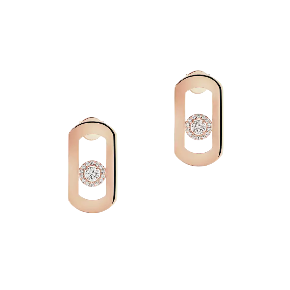 So Move Boucles d'oreilles Diamant Or Rose