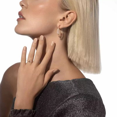 Bague Move Uno Bague Diamant Or Rose