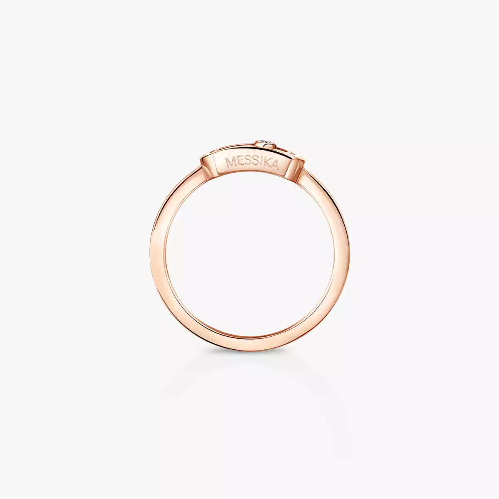 Move Uno Or Bague Diamant Or Rose