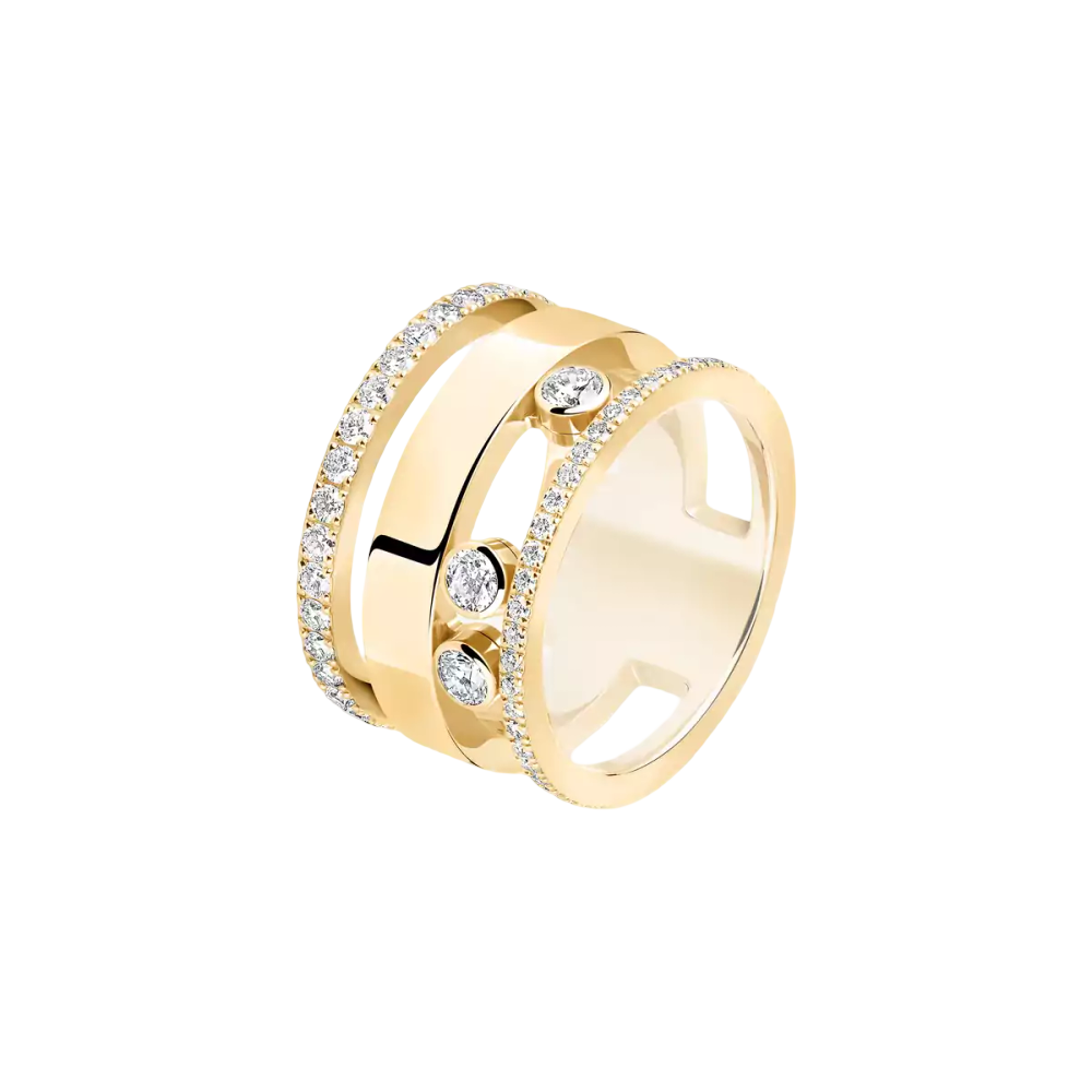 Move Romane GM Bague Diamant Or Jaune