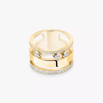 Move Romane GM Bague Diamant Or Jaune