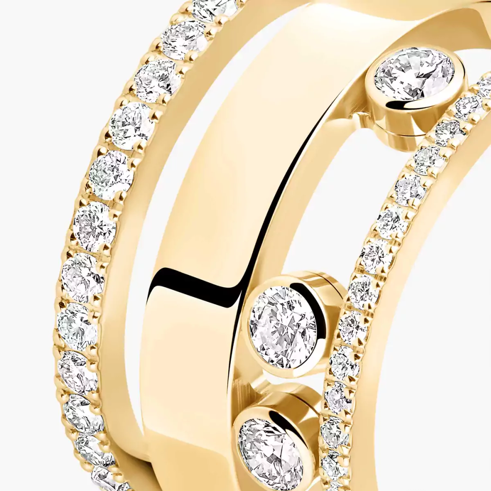 Move Romane GM Bague Diamant Or Jaune