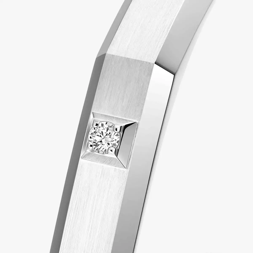 Bracelet brossé Moderniste MM Bracelet Diamant Or Blanc