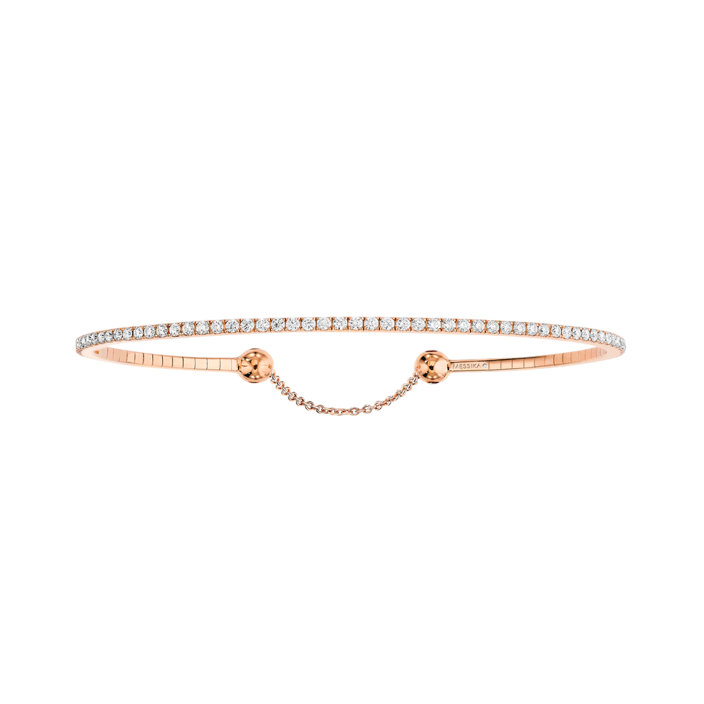 Skinny 0,80ct Bracelet Diamant Or Rose