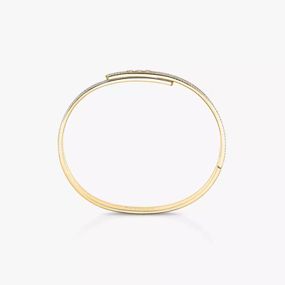Move Noa SM Pavé Bangle Yellow Gold Diamond Bracelet
