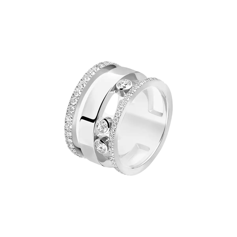 Move Romane GM Bague Diamant Or Blanc