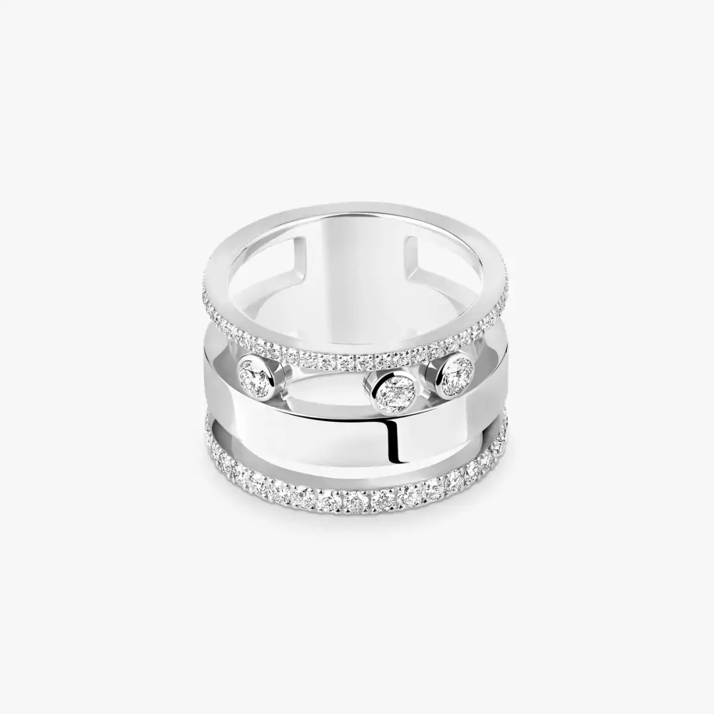 Move Romane GM Bague Diamant Or Blanc