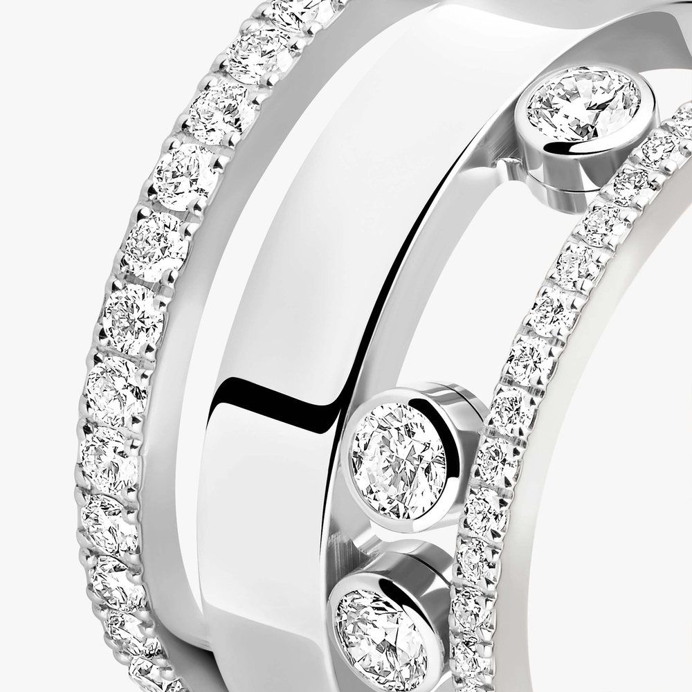 Move Romane GM Bague Diamant Or Blanc