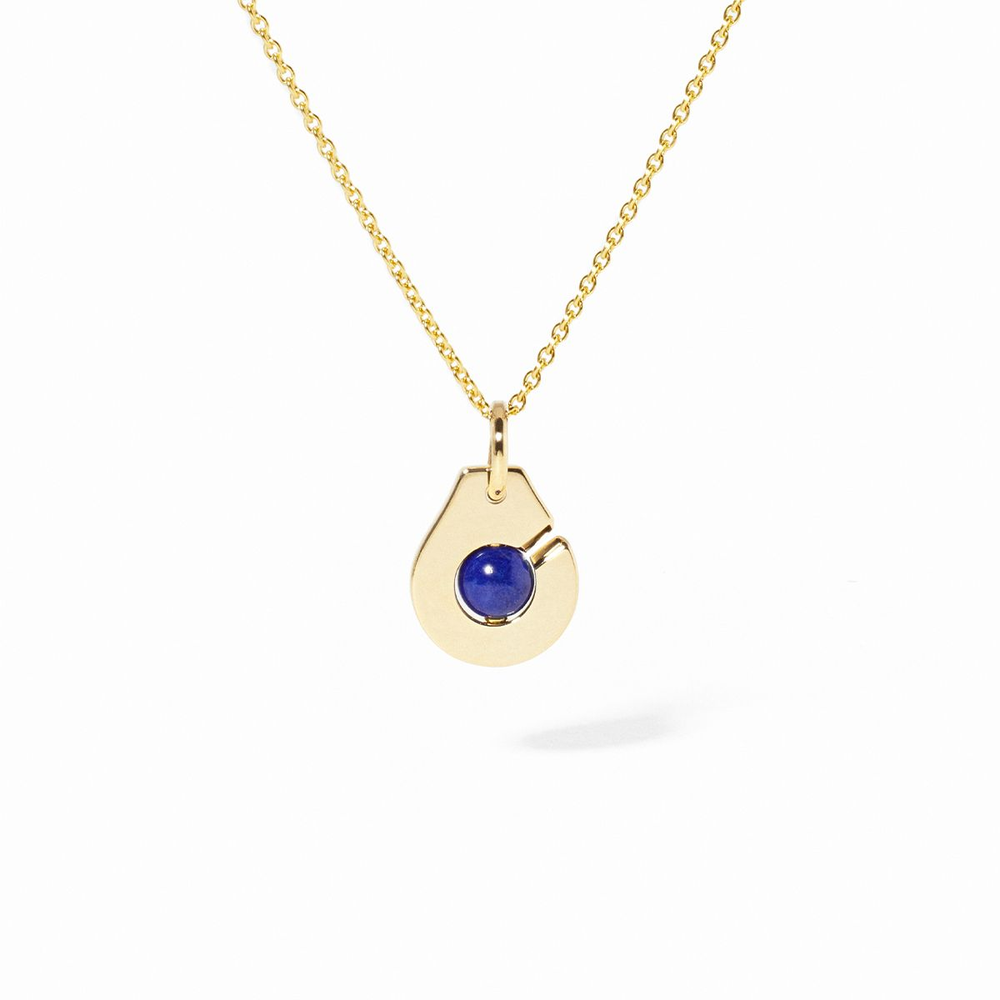 Pendentif Menottes Dinh Van R10 Lapis-lazuli