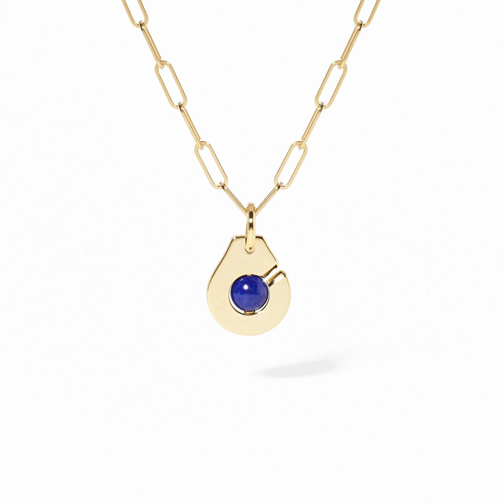 Menottes Dinh Van Lapis Lazuli Small Pendant