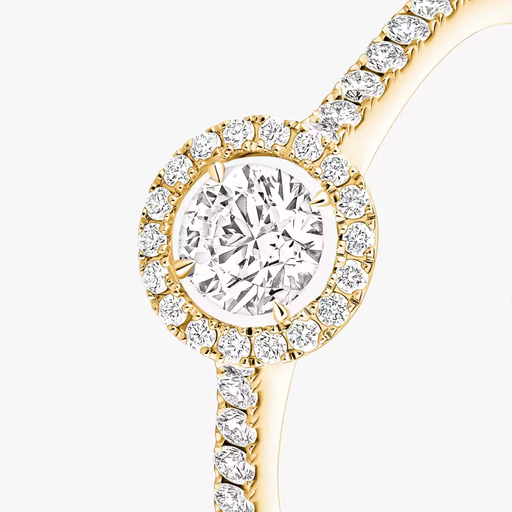 Joy 0,25ct Bague Diamant Or Jaune