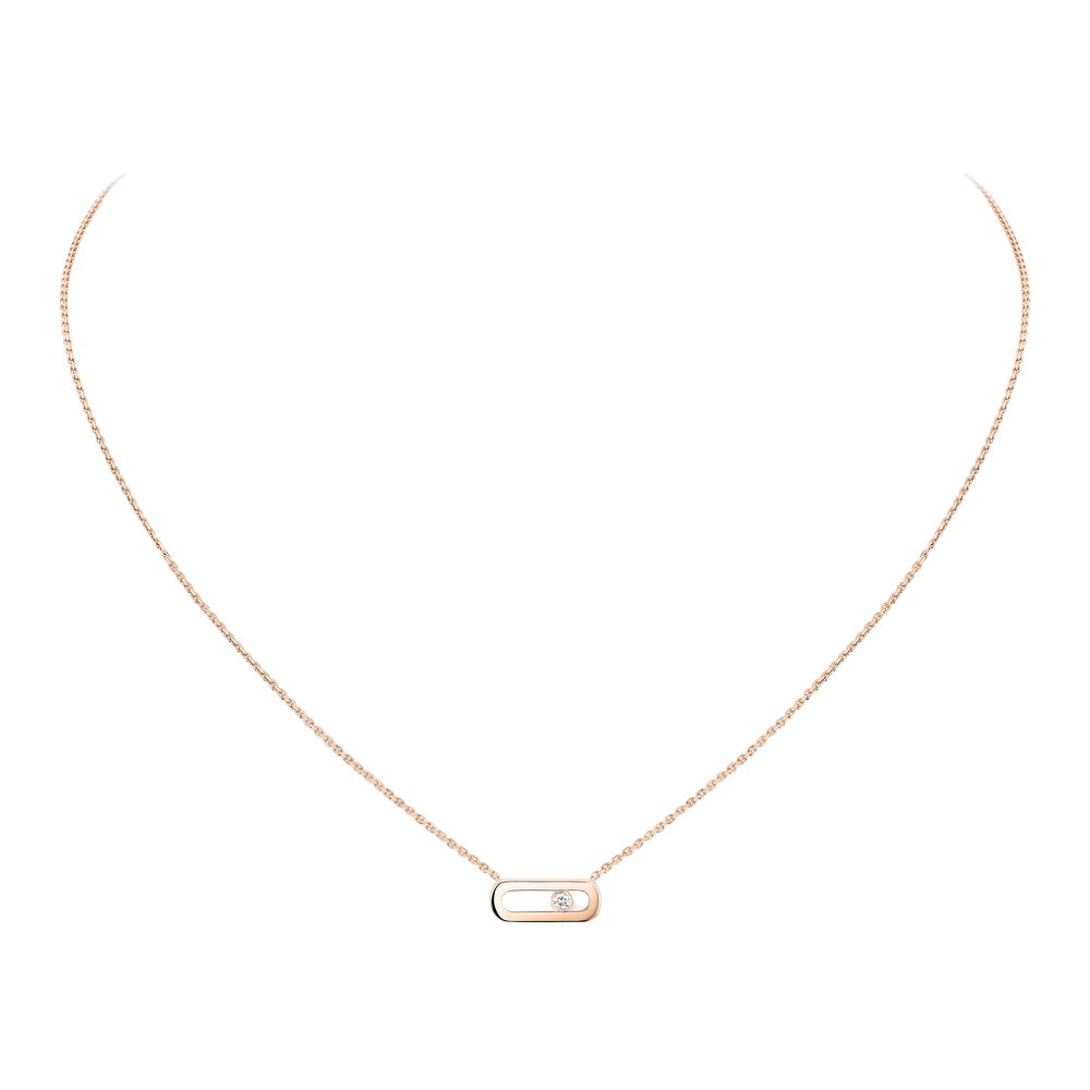 Move Uno Collier Diamant Or Rose