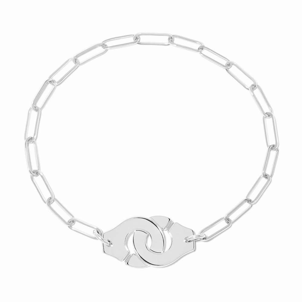 Bracelet Sur Chaîne Menottes Dinh Van Moyen Modèle - 21cm