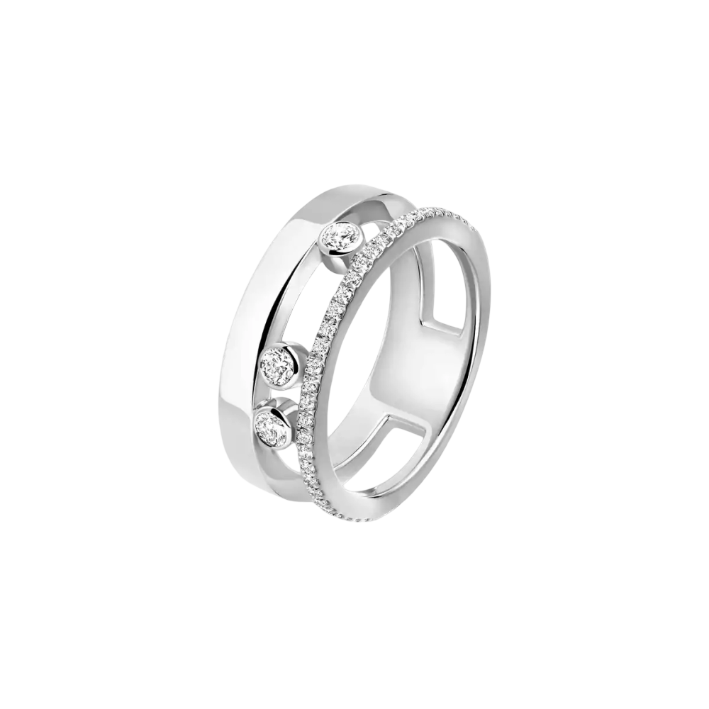 Move Romane Bague Diamant Or Blanc