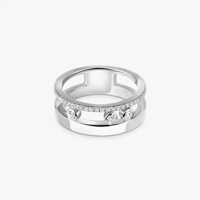 Move Romane Bague Diamant Or Blanc