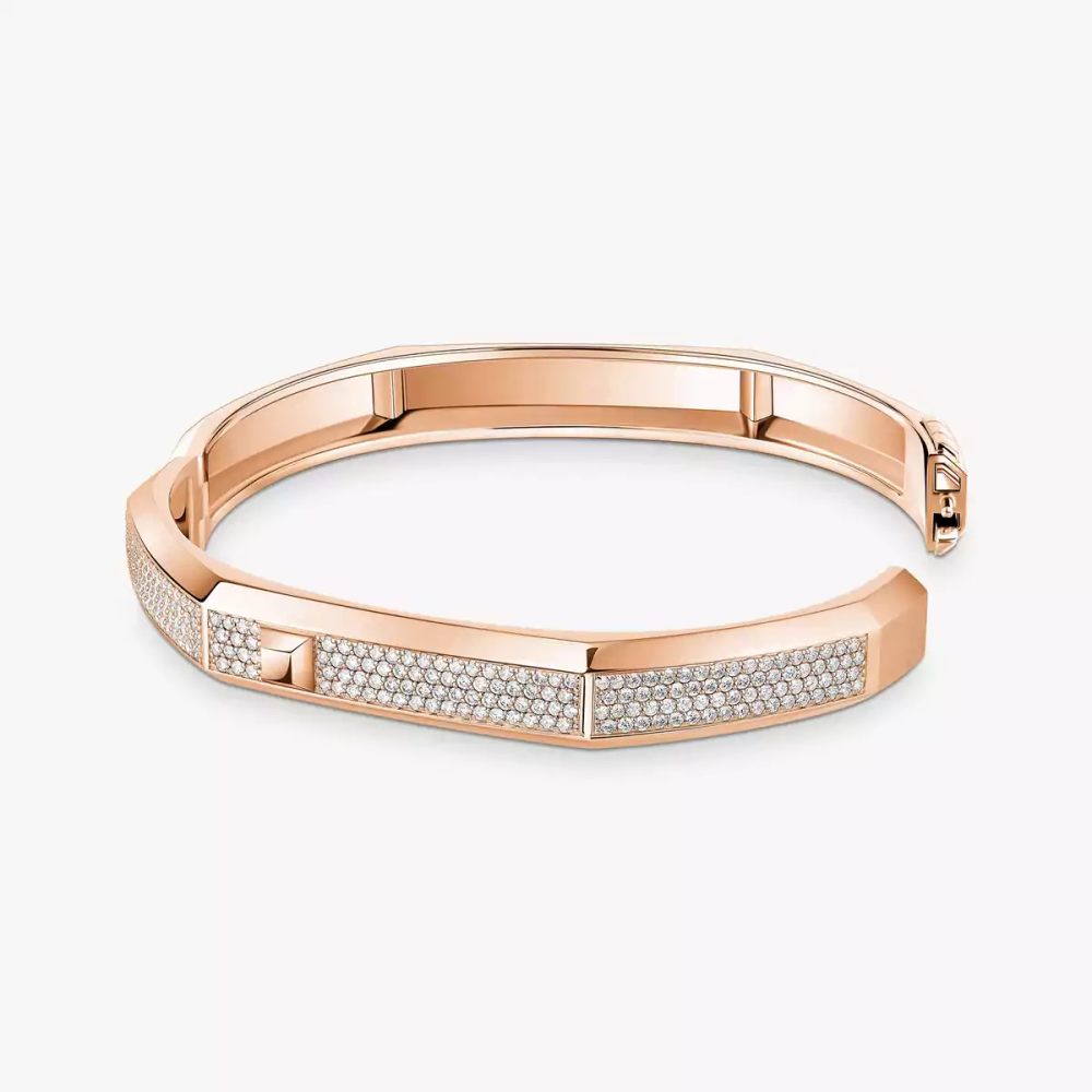Bracelet pavé Moderniste MM Bracelet Diamant Or Rose