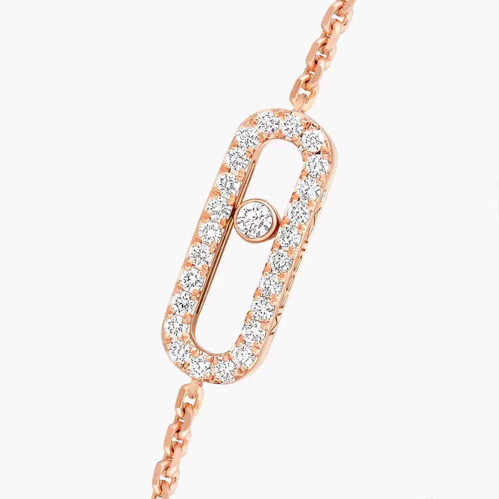 Move Uno Pavé Bracelet Diamant Or Rose