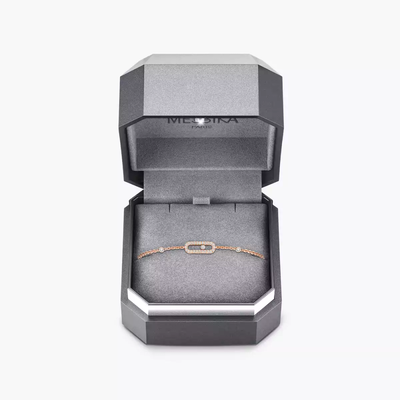 Move Uno Pavé Pink Gold Diamond Bracelet