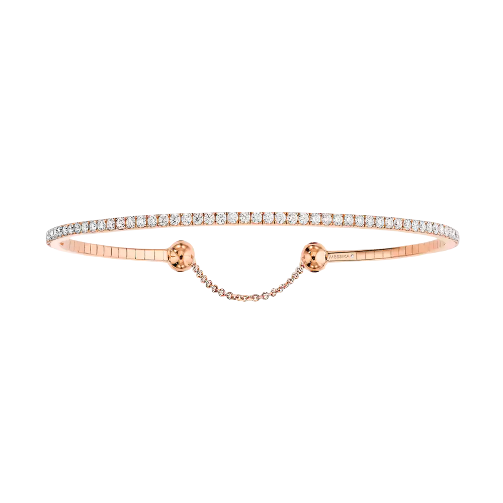 Bracelet Skinny 1,6ct Bracelet Diamant Or Rose