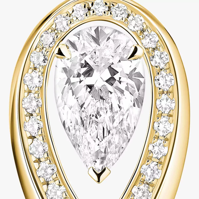 Fiery 0,40ct Boucles d'oreilles Diamant Or Jaune