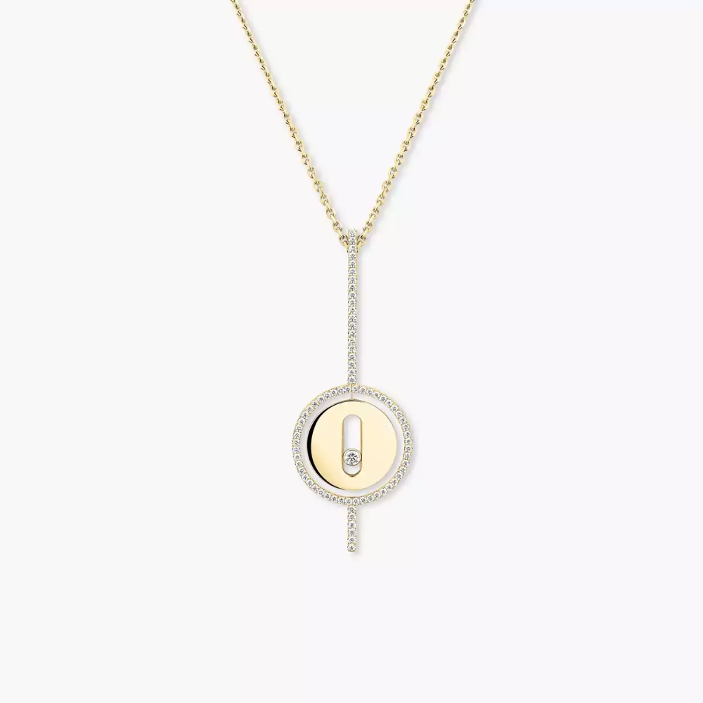 Lucky Move Arrow Collier Diamant Or Jaune