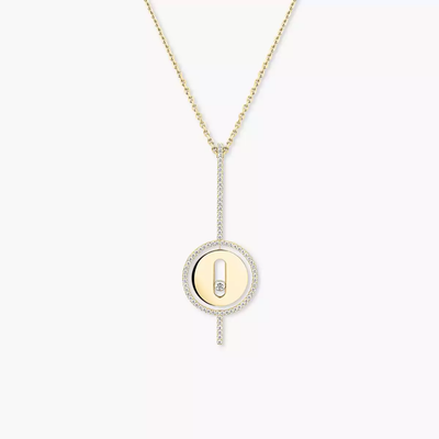 Lucky Move Arrow Collier Diamant Or Jaune