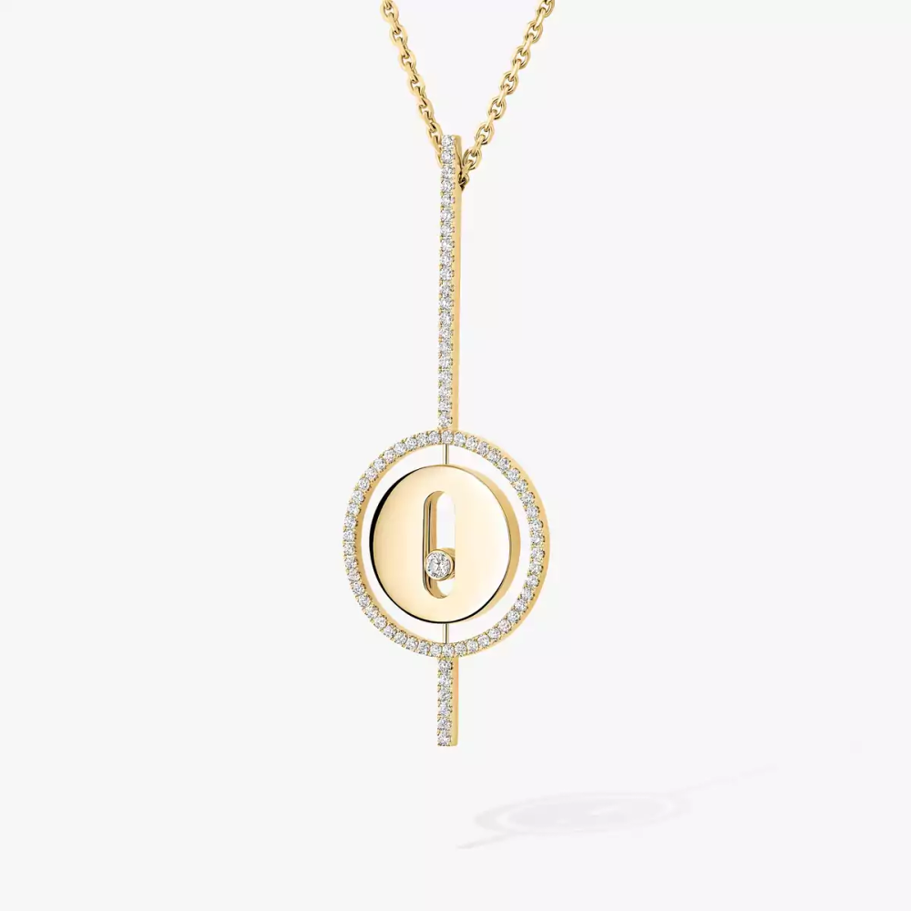 Lucky Move Arrow Collier Diamant Or Jaune