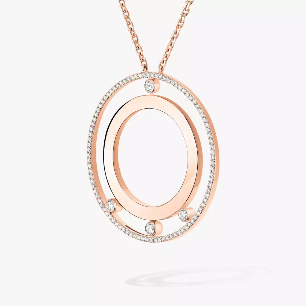 Collier Long Move Romane Collier Diamant Or Rose