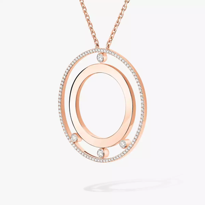 Collier Long Move Romane Collier Diamant Or Rose